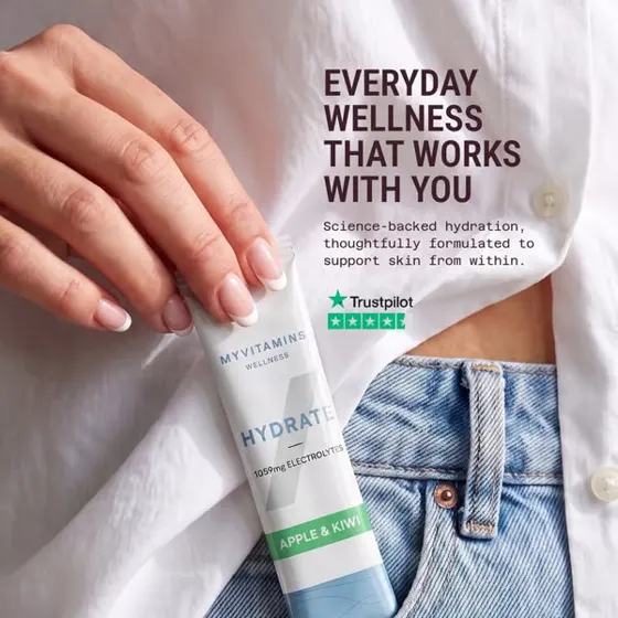 Myvitamins hydration ad, everyday wellness that works with you