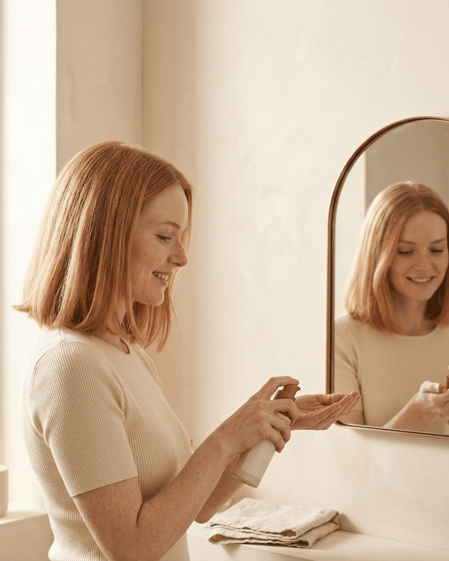 Ad frame: a creator to camera, product in hand